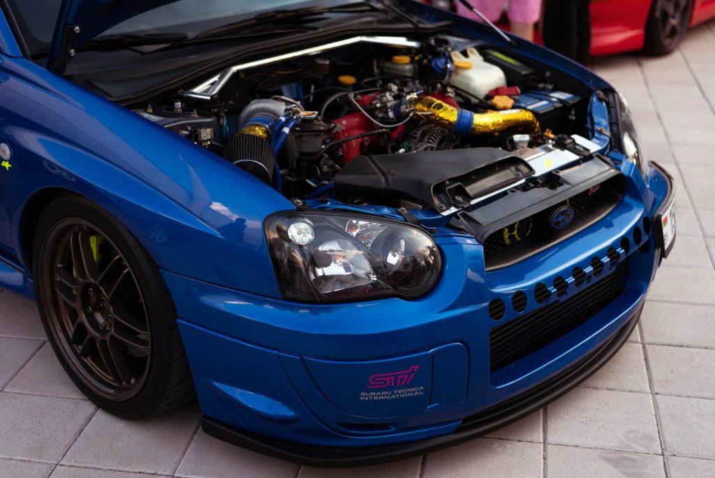 remaps darlington 6 blue subaru wrx sti engine